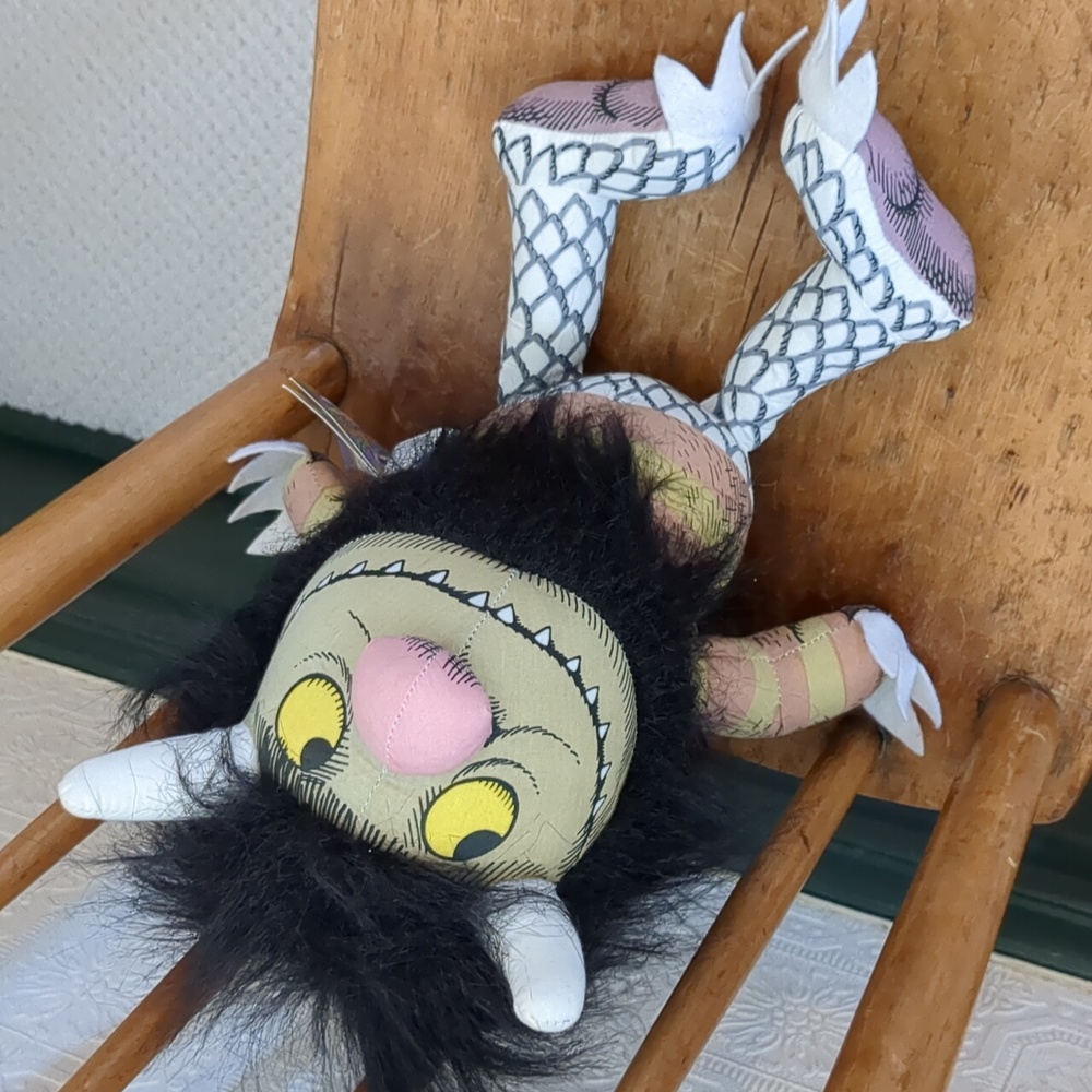 Vintage 1980 Where The Wild Things Are Moishe 14”Plush Monster Toy - Picture 14 of 14